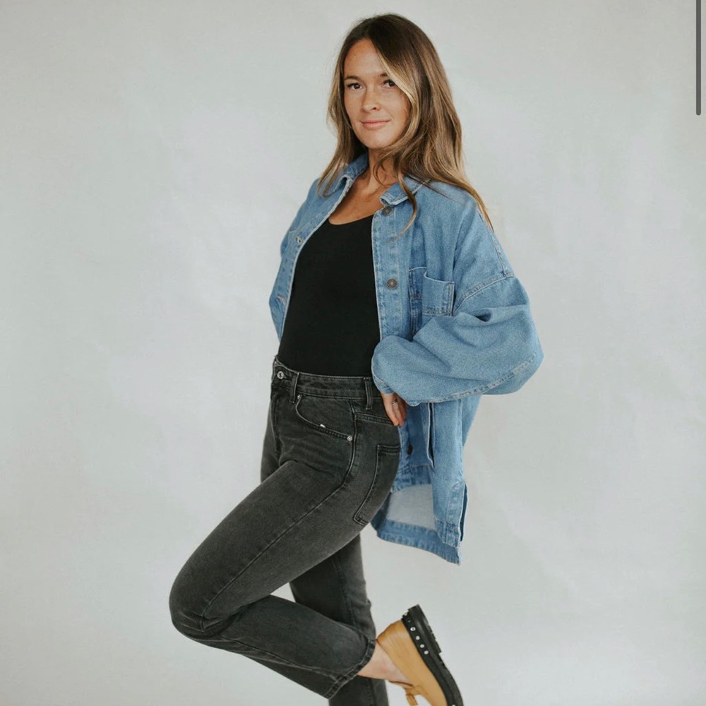 FREE PEOPLE MADISON CITY DENIM JACKET